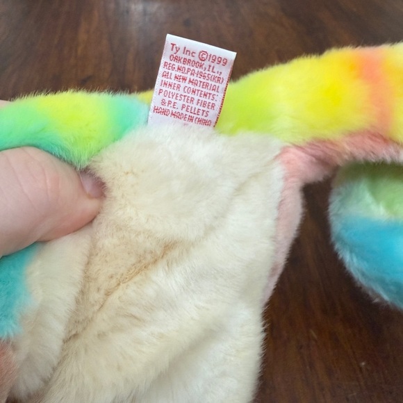 Ty Classic Buddy Rainbow the Chameleon NWT Plush Stuffed Animal - Picture 4 of 8